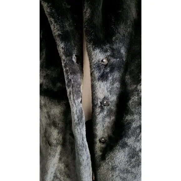 Torrid Faux Fur Midi Coat Plush Cozy Jacket Plus Size 3X Black Party Mob Wife - Picture 4 of 8